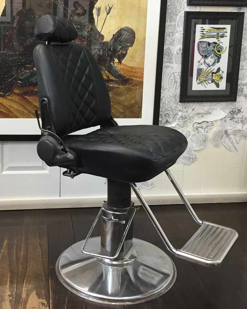 vintage barber chair upholstery brisbane